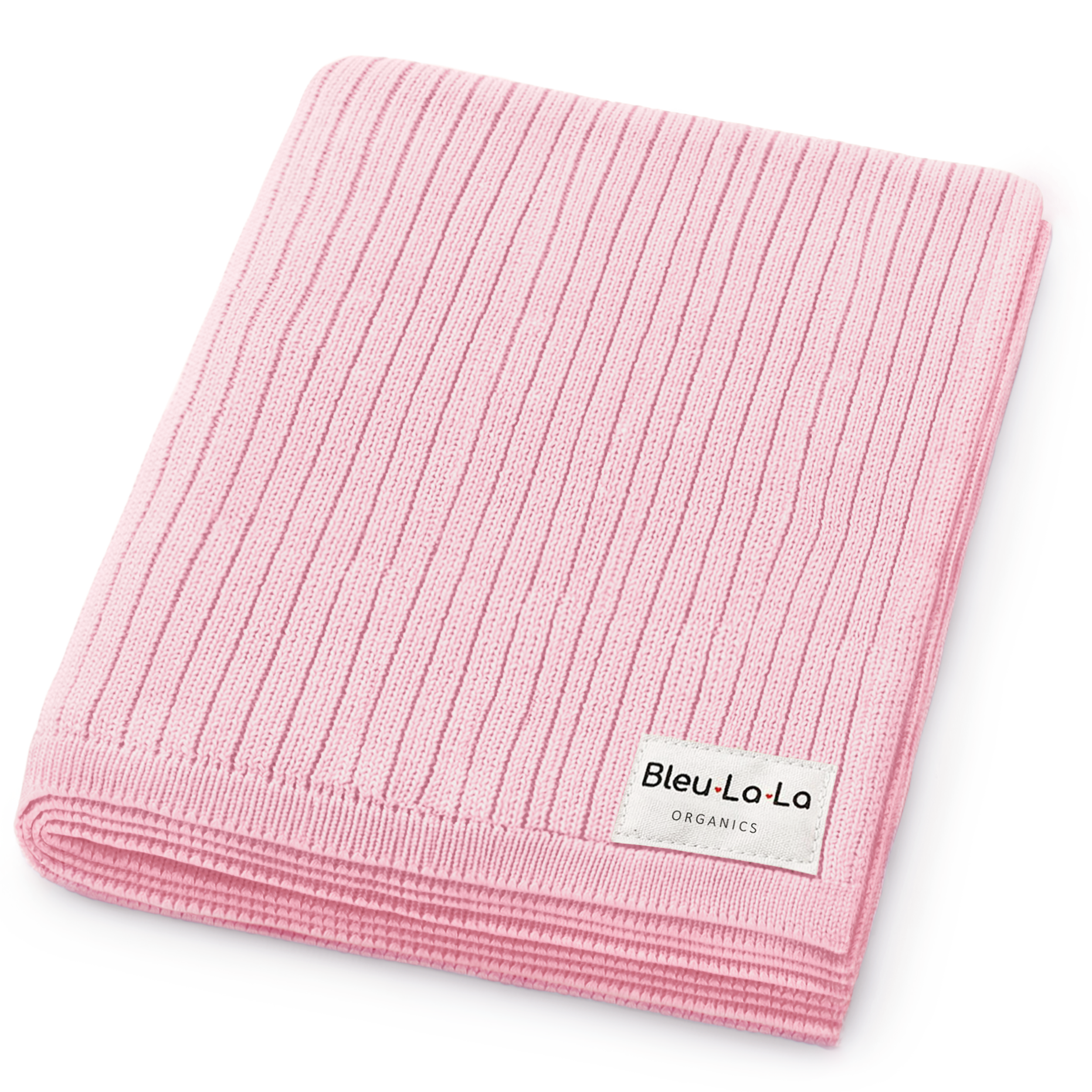Organic Ribbed Knit Cotton Baby Blanket
