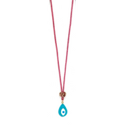 Kids Carnival Evil Eye Teardrop Necklace