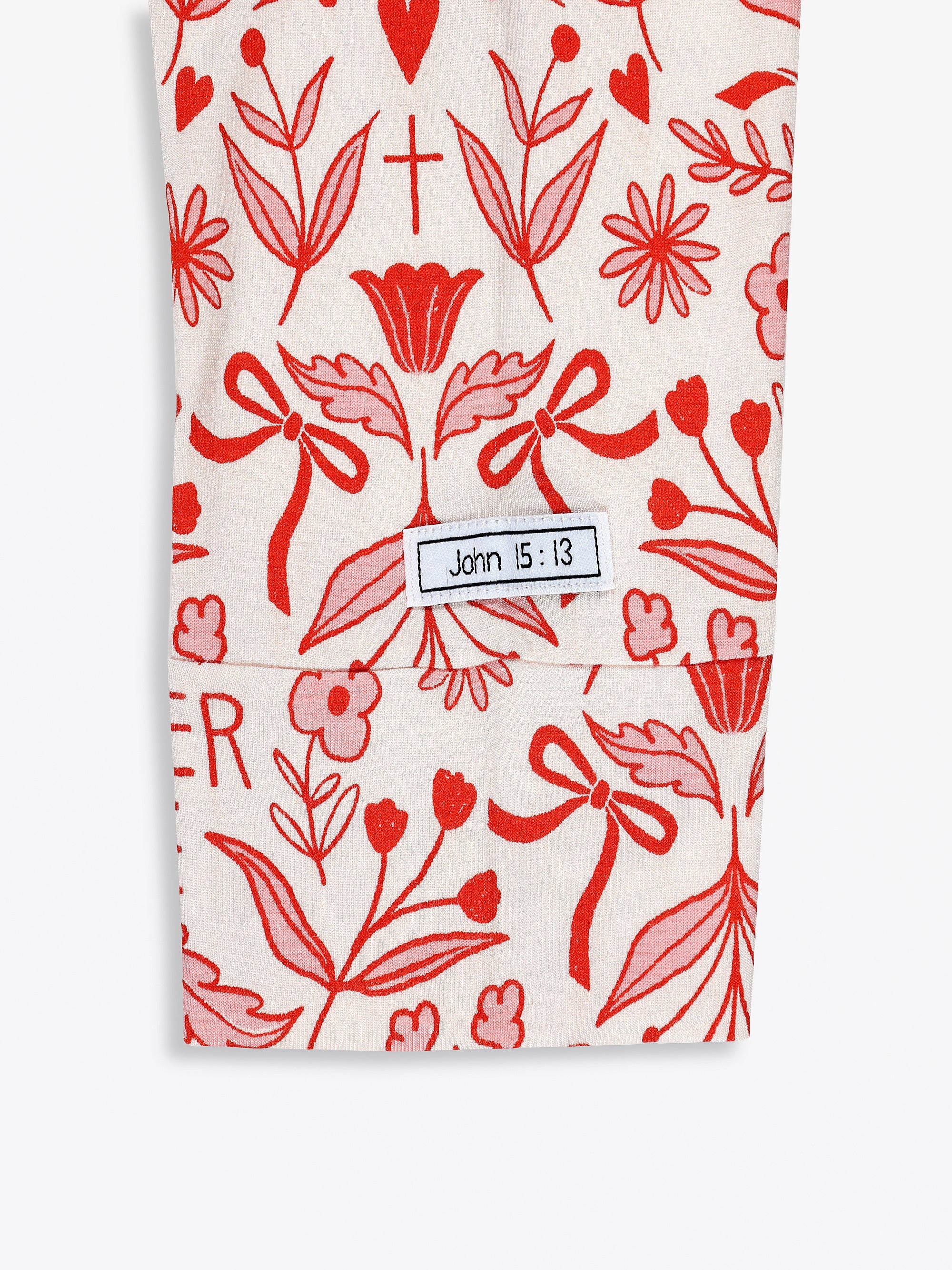 No Greater Love Pink Women's Pj Jogger Set Bamboo