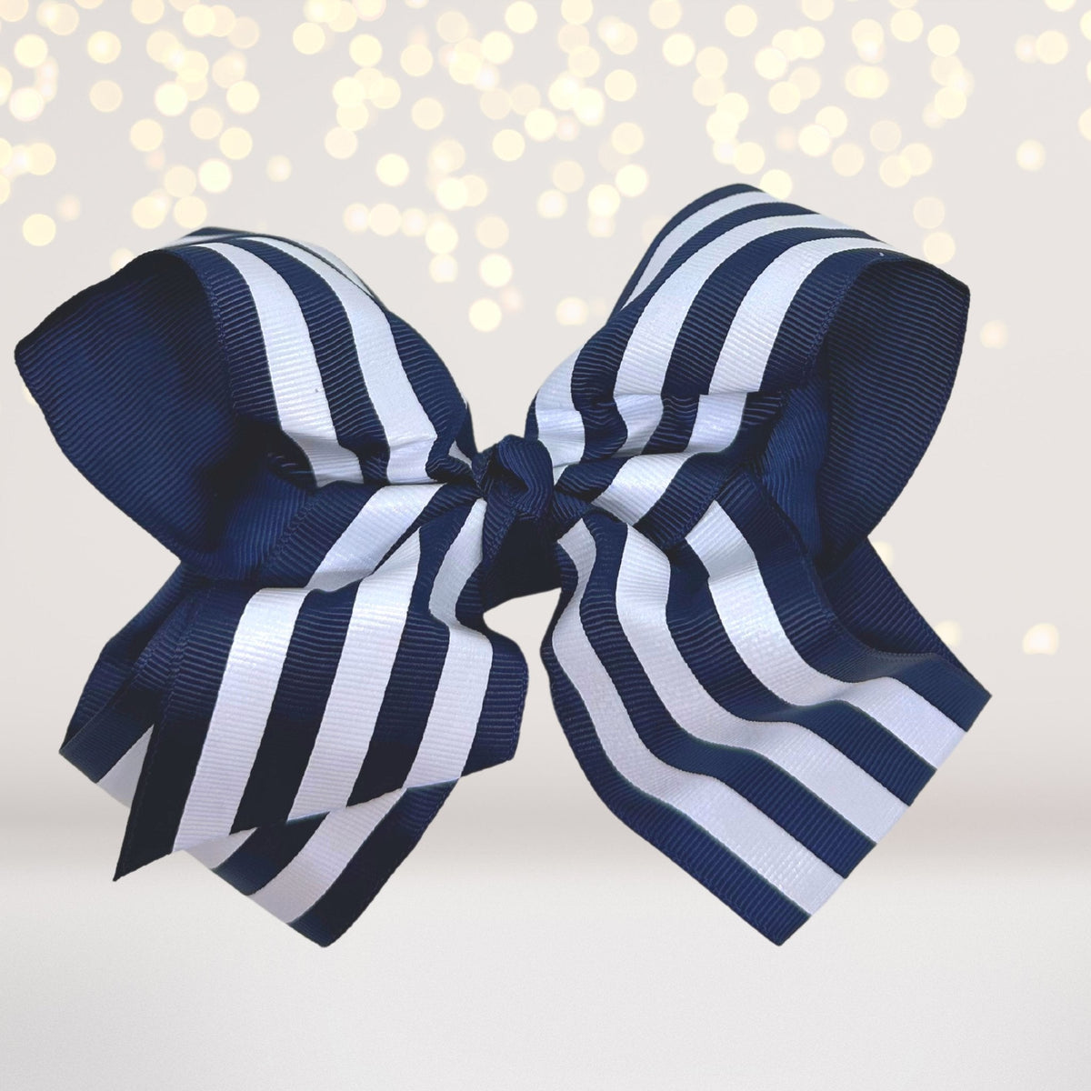 6 Inch Stripe Bow
