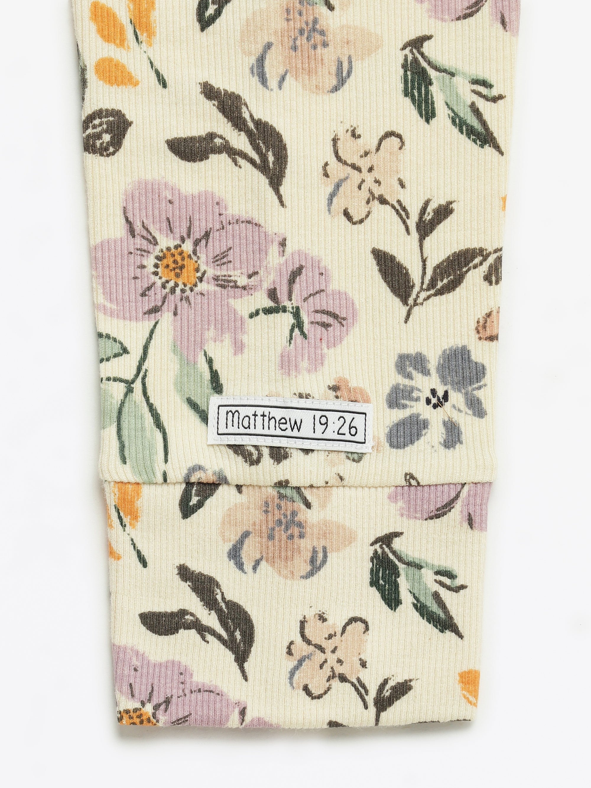 All Things Are Possible Womens Nightgown Pj Ribbed Cotton-bamboo Blend