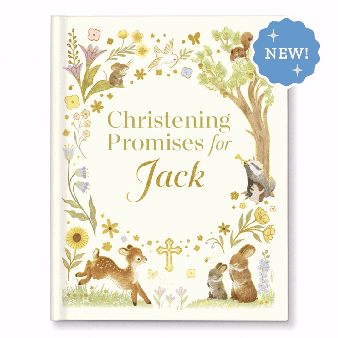 Christening Promises for Baby Personalized Book Gold Foil Edition