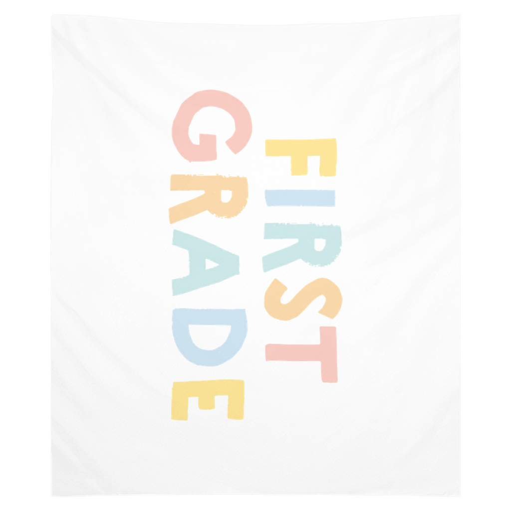 First Day Of First Grade Tapestry, First Day Of School Banner