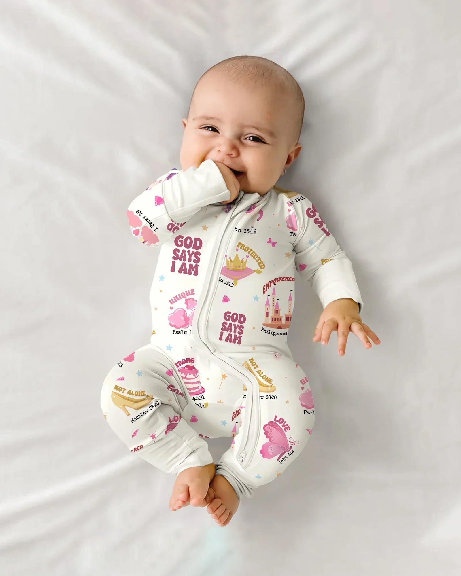 God Says I Am Girl Bamboo Convertible Zippy