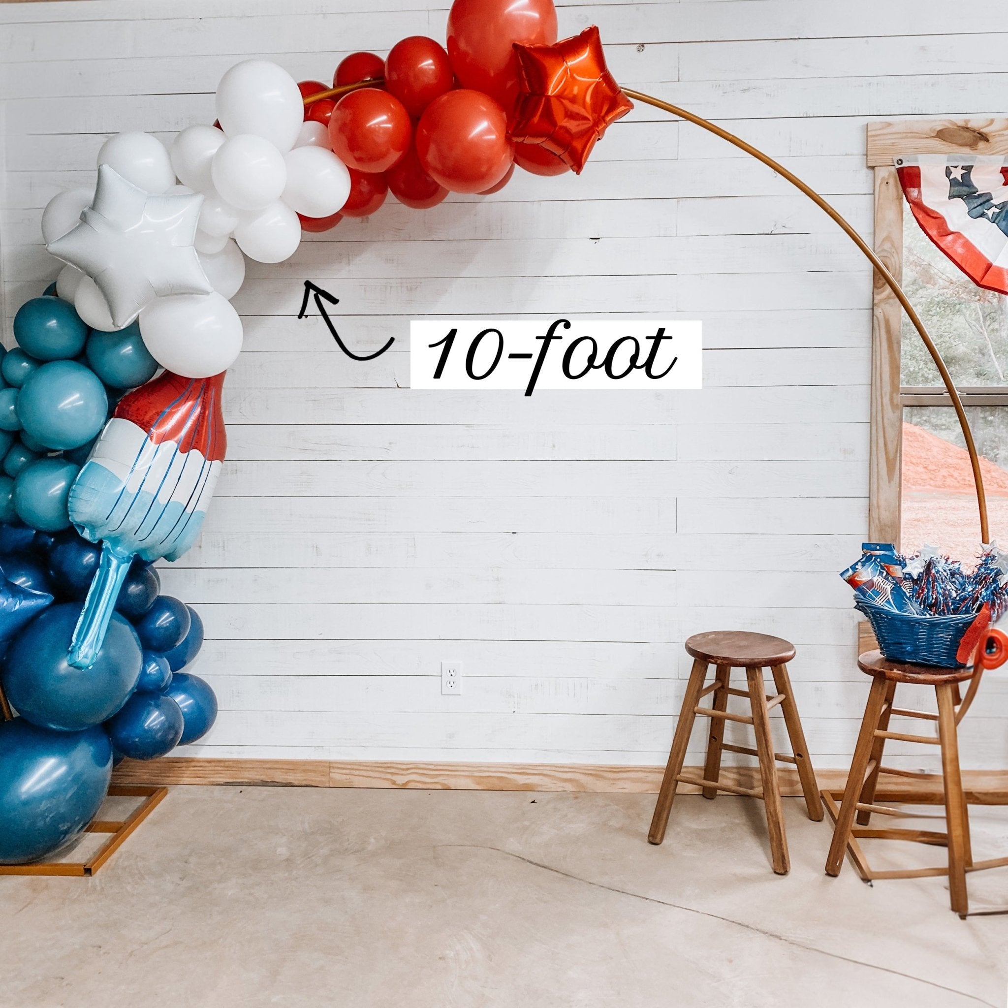Patriotic Red, White & Blue Balloon Garland Kit