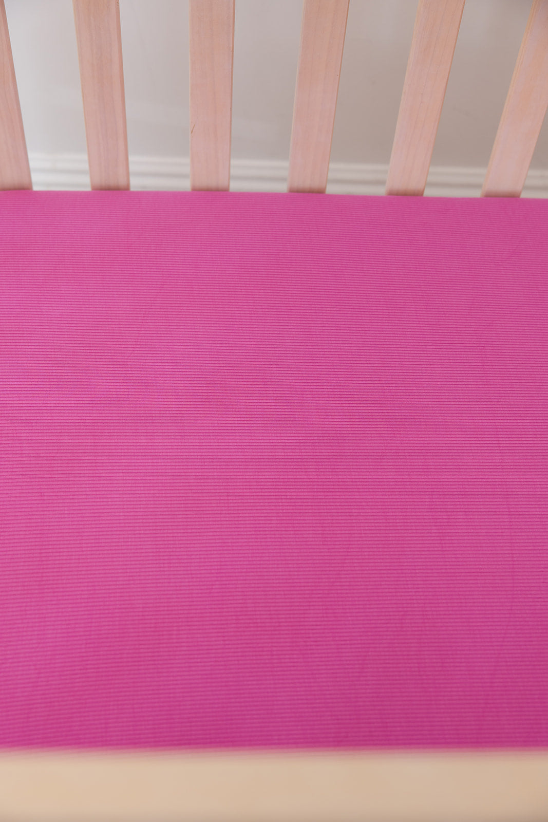 (solid, Ribbed) Rainbow Royal - Crib Sheet