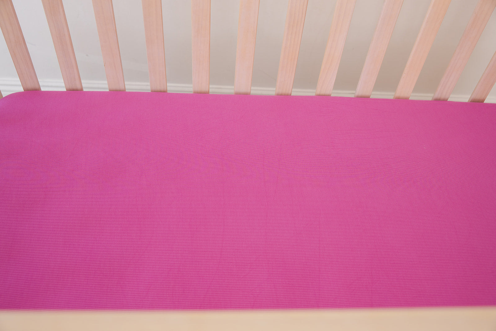(solid, Ribbed) Rainbow Royal - Crib Sheet