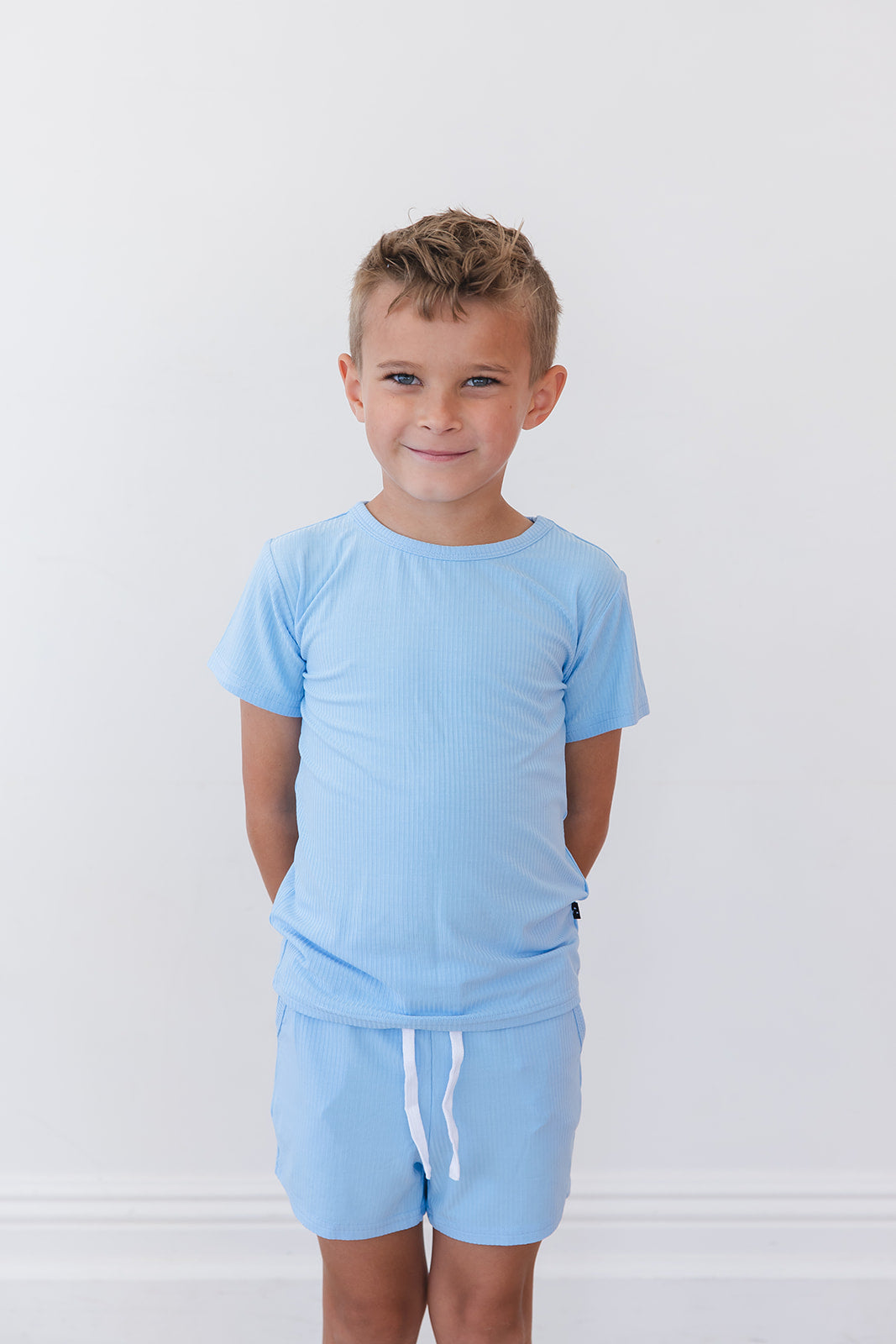 (solid, Ribbed) Neverland - Pocket Short Set
