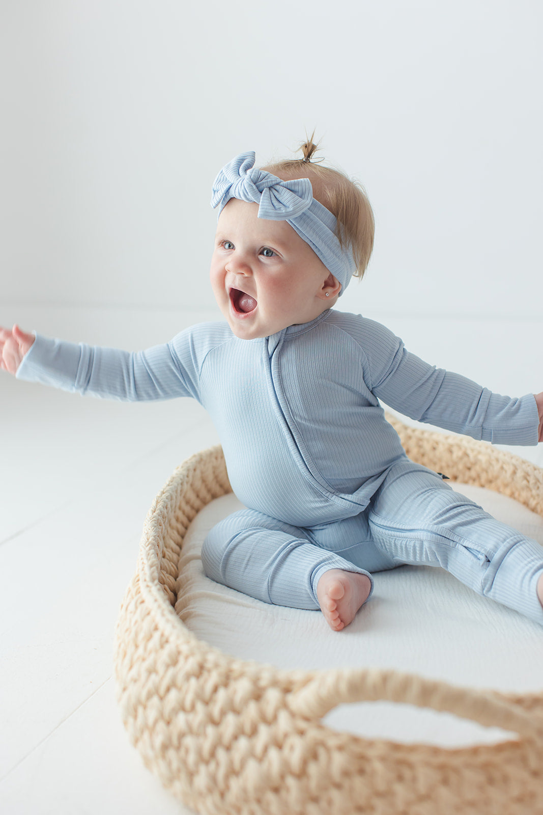 Blue Macaron (ribbed) - Zippy