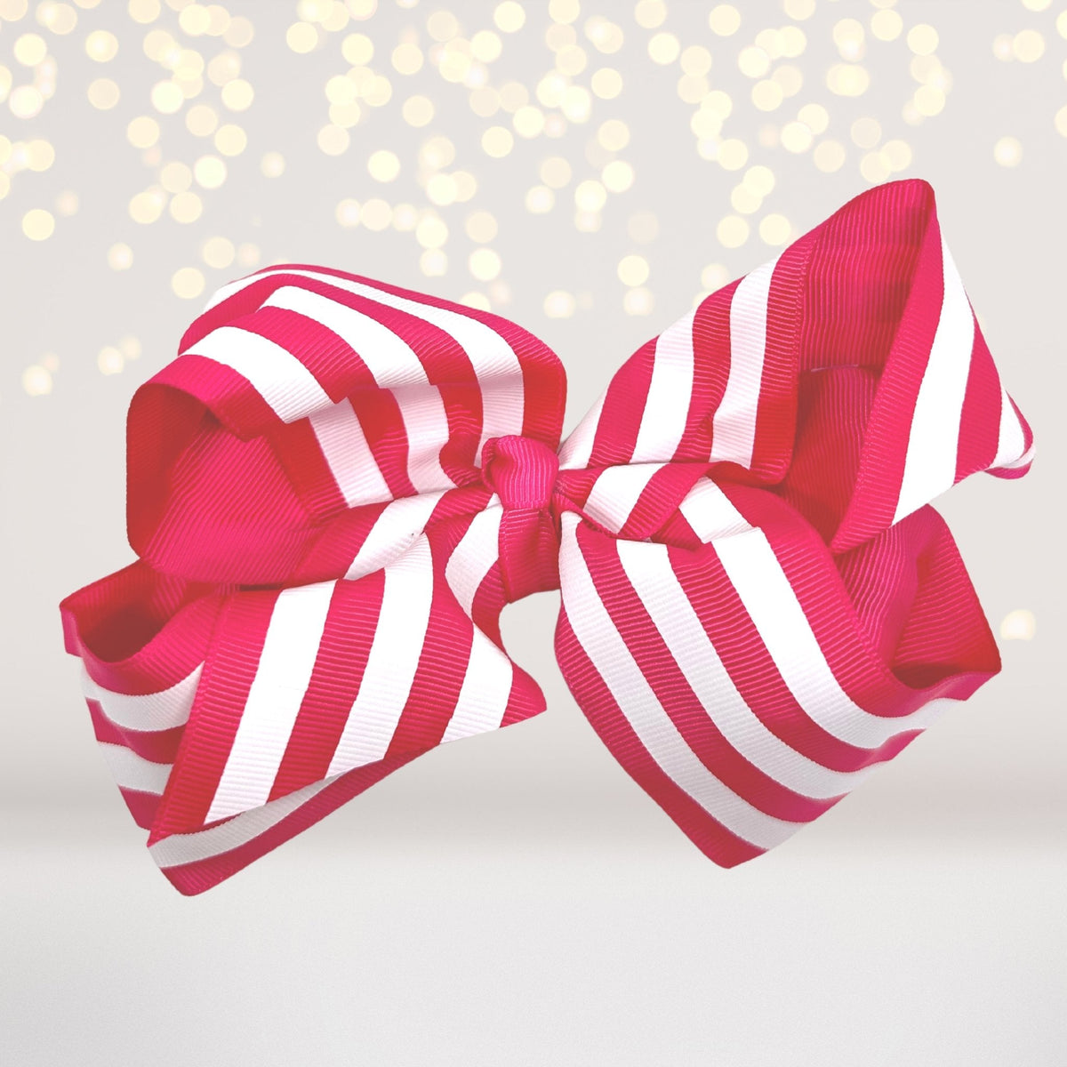 6 Inch Stripe Bow