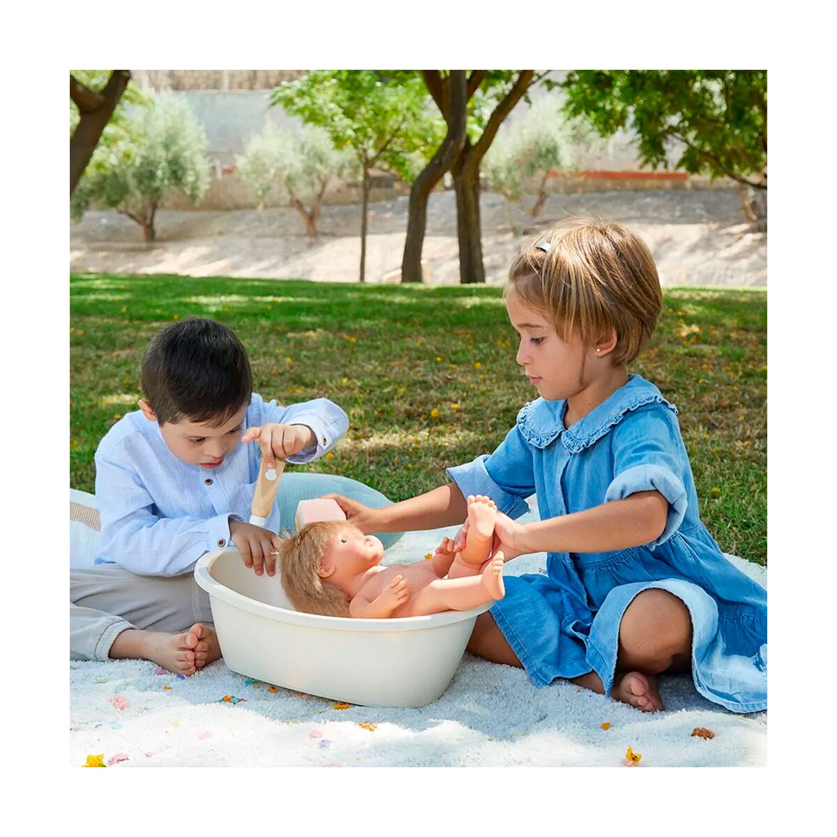 Bathtub And Rainbow Sponge Set