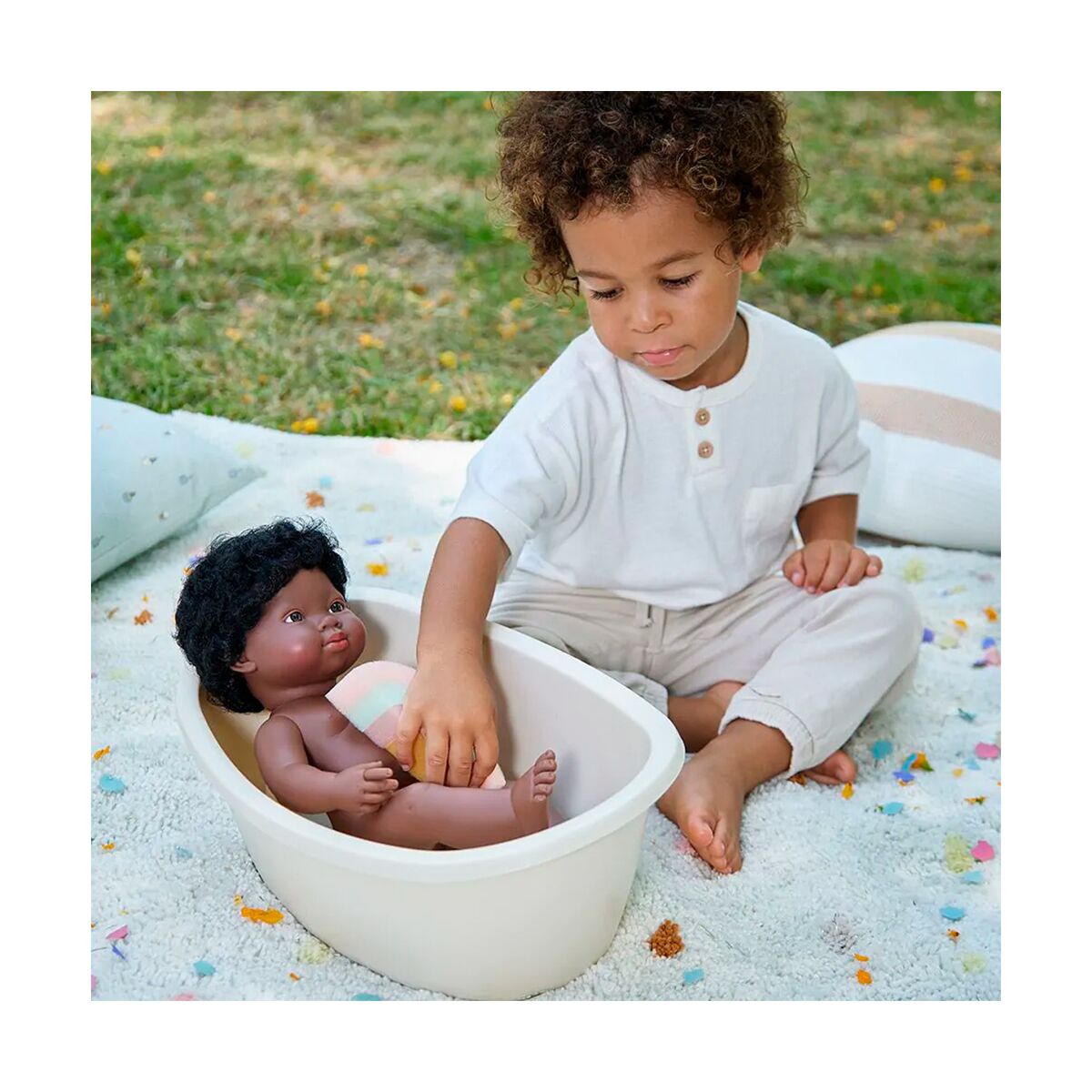 Bathtub And Rainbow Sponge Set