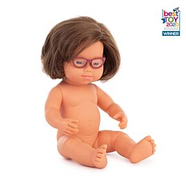 Baby Doll Hispanic Boy With Hearing Implant 38 Cm