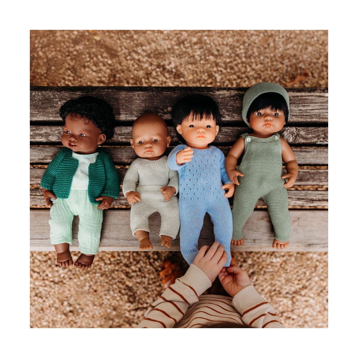 Knitted Pajama 32cm - Green Color