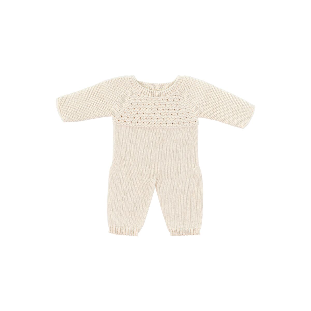 Knitted Pajama 40cm - White Color