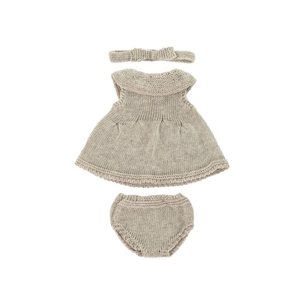 Knitted Doll Outfit 32cm- Dress&headband