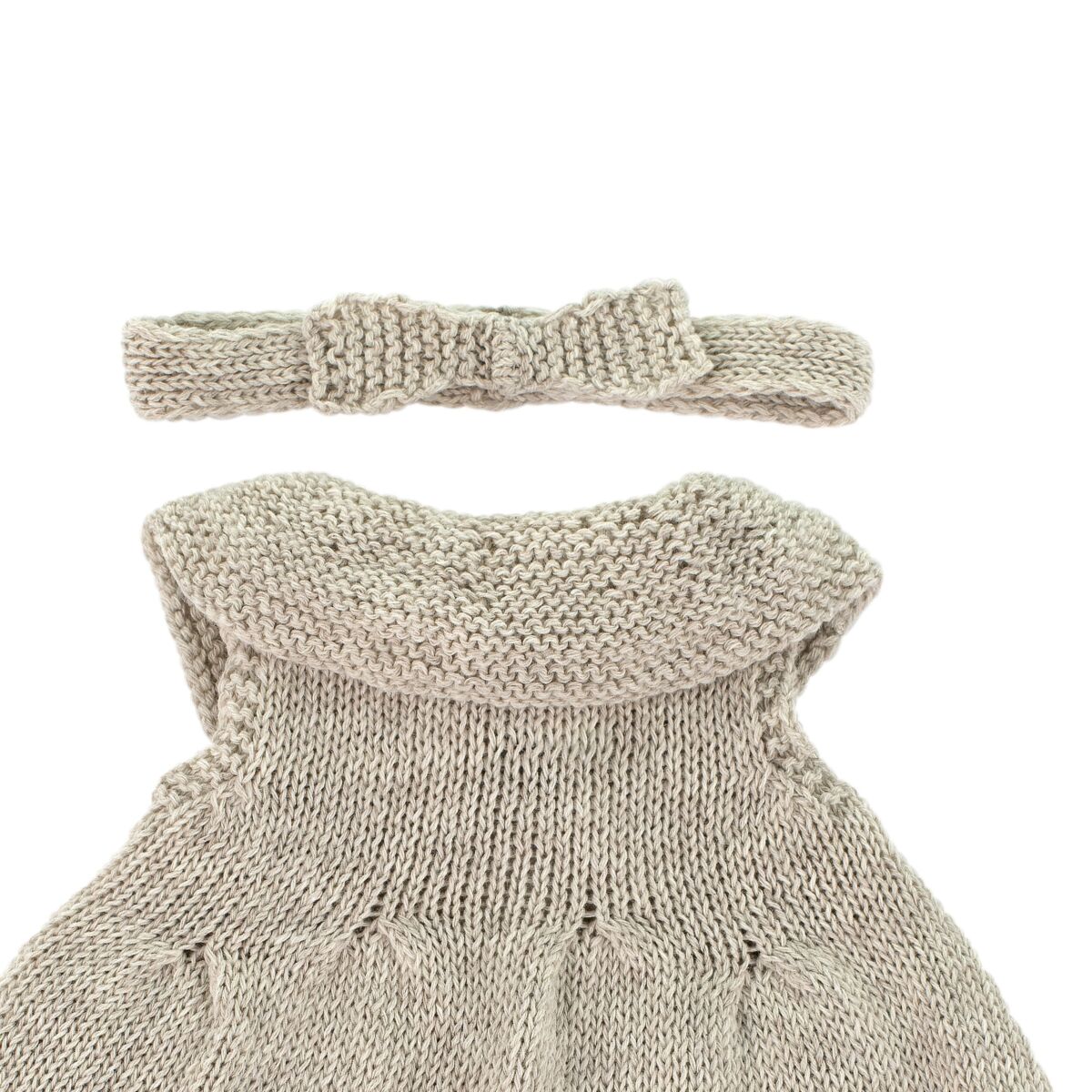 Knitted Doll Outfit 32cm- Dress&headband