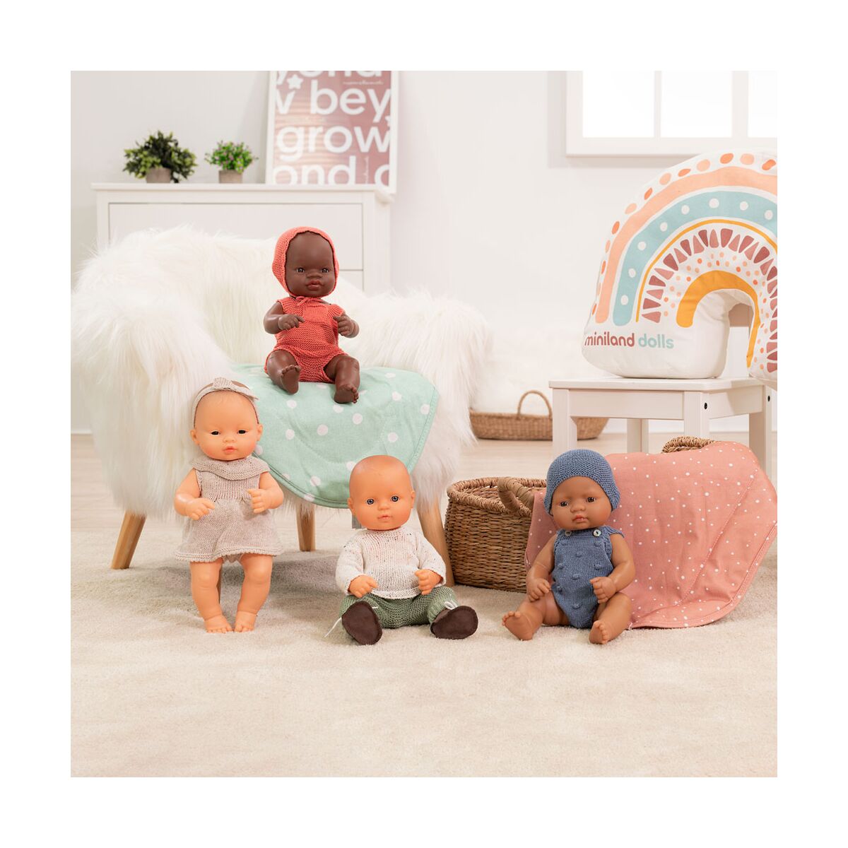 Knitted Doll Outfit 32cm- Dress&headband