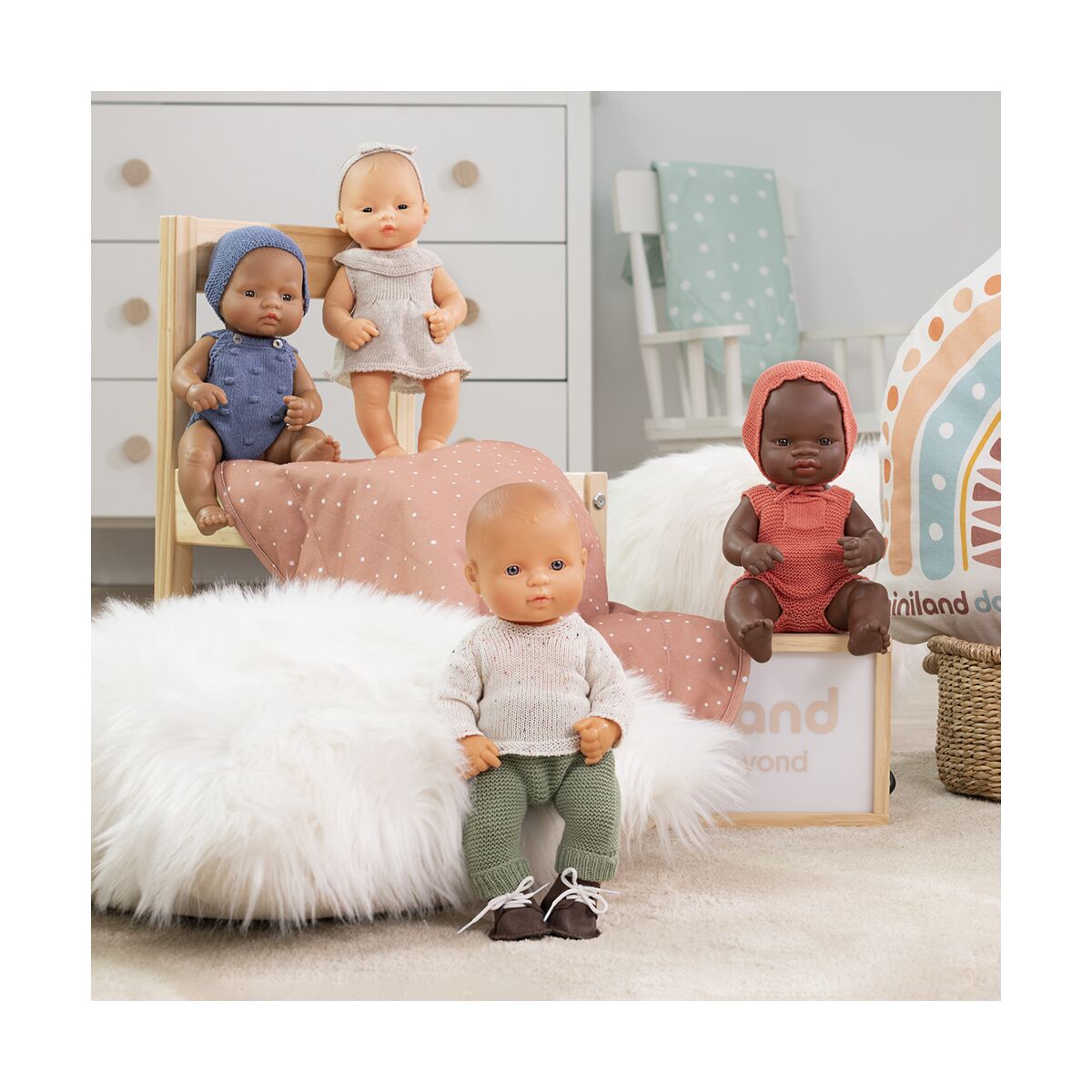 Knitted Doll Outfit 32cm- Dress&headband