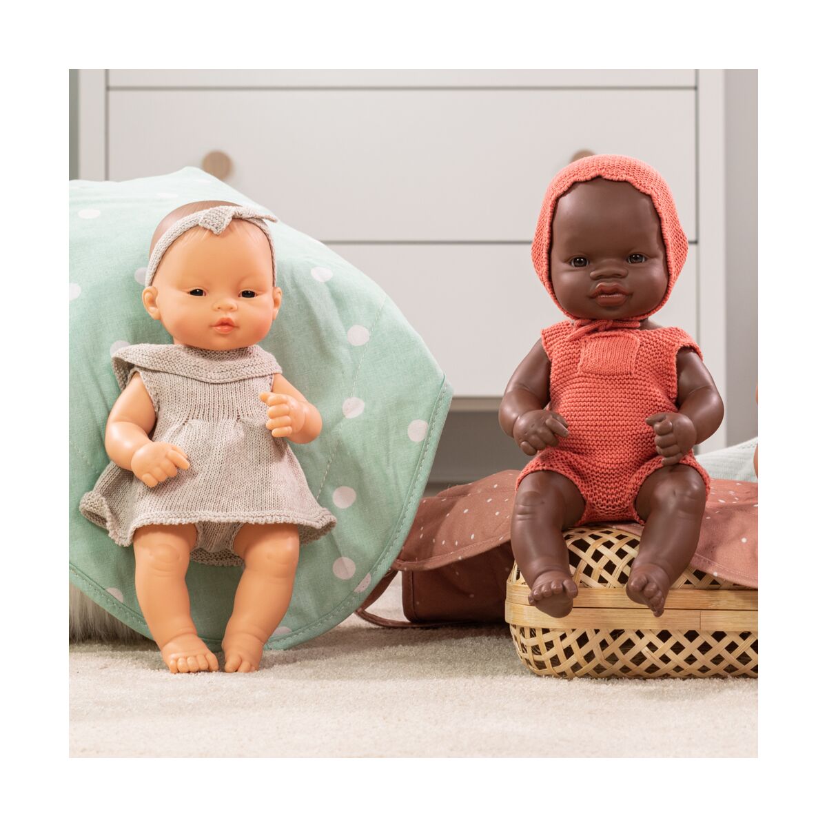 Knitted Doll Outfit 32cm- Dress&headband