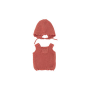 Knitted Doll Outfit 32 Cm –rompers & Bonnet