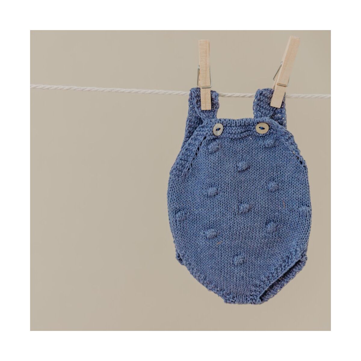 Knitted Doll Outfit 32cm –rompers & Beanie Hat