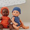 Knitted Doll Outfit 32cm –rompers & Beanie Hat