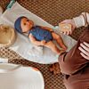 Knitted Doll Outfit 32cm –rompers & Beanie Hat