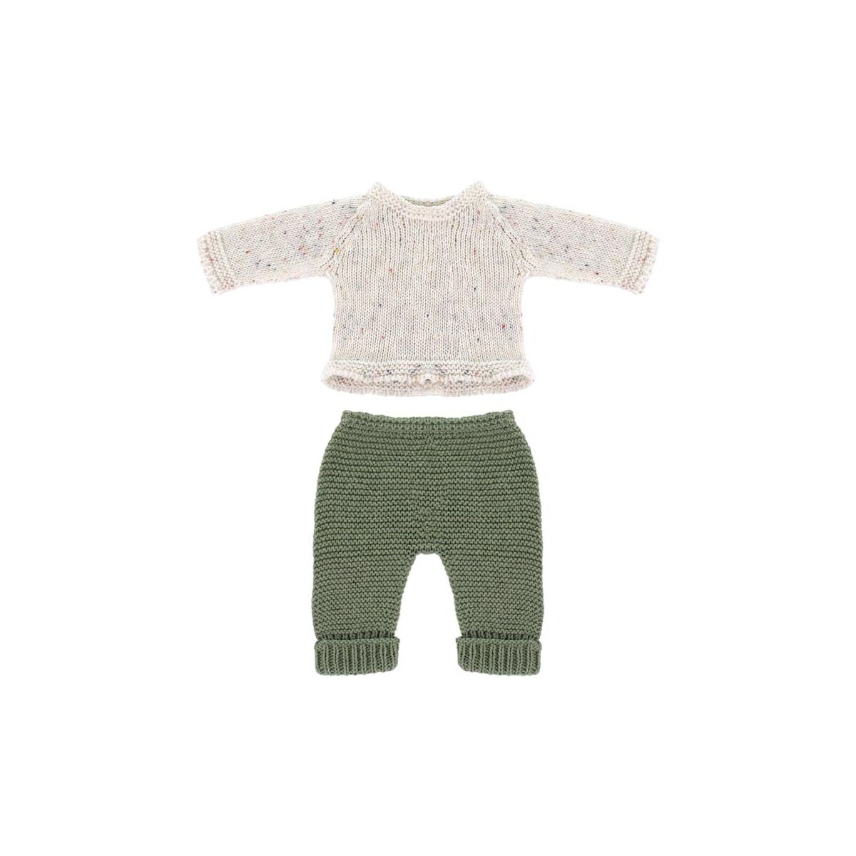 Knitted Doll Outfit 32cm – Sweater & Trousers