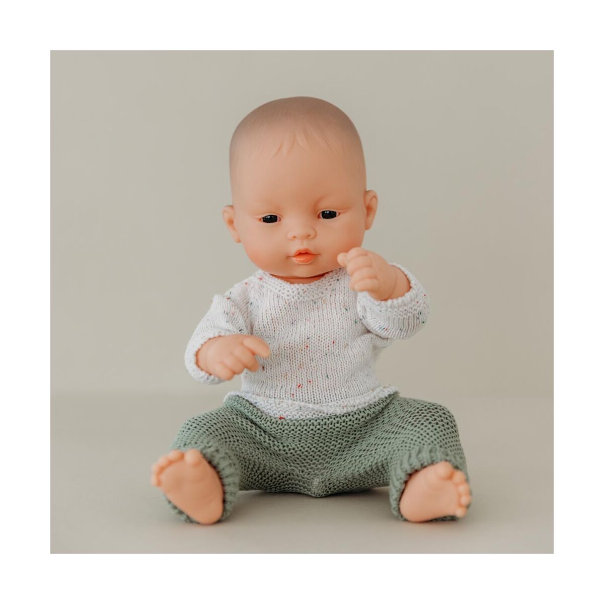 Knitted Doll Outfit 32cm – Sweater & Trousers