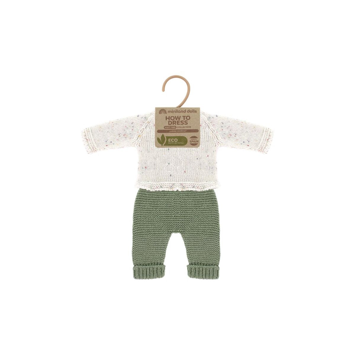 Knitted Doll Outfit 32cm – Sweater & Trousers