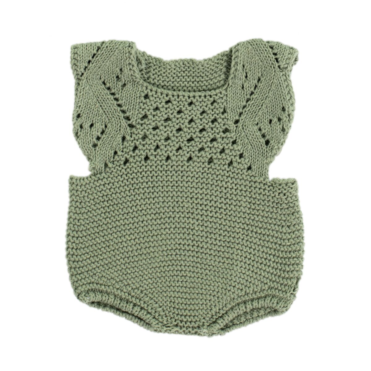 Knitted Doll Outfit 40cm – Rompers & Bonnet