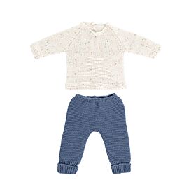 Knitted Doll Outfit 40cm – Dress & Hat