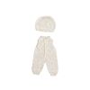 Knitted Doll Outfit 40cm – Overall & Beanie Hat