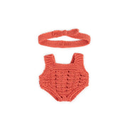 Knitted Doll Outfit 21cm - Rompers&headband