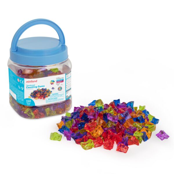 Translucent Counting Gems 150 Pcs
