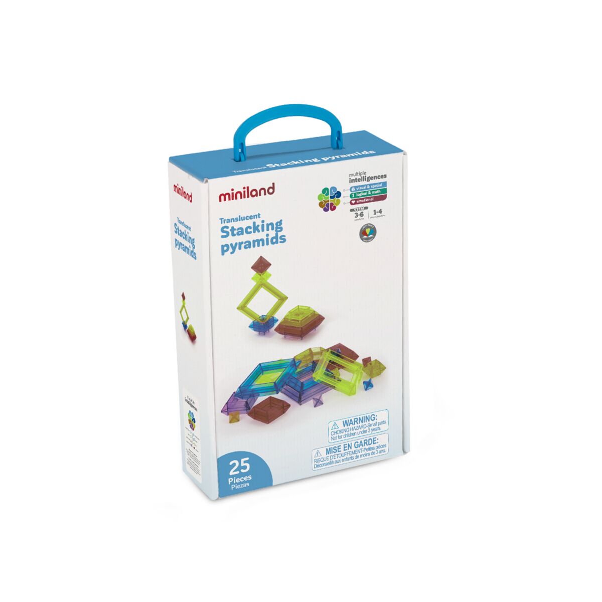 Translucent Stacking Pyramids 25 Pcs