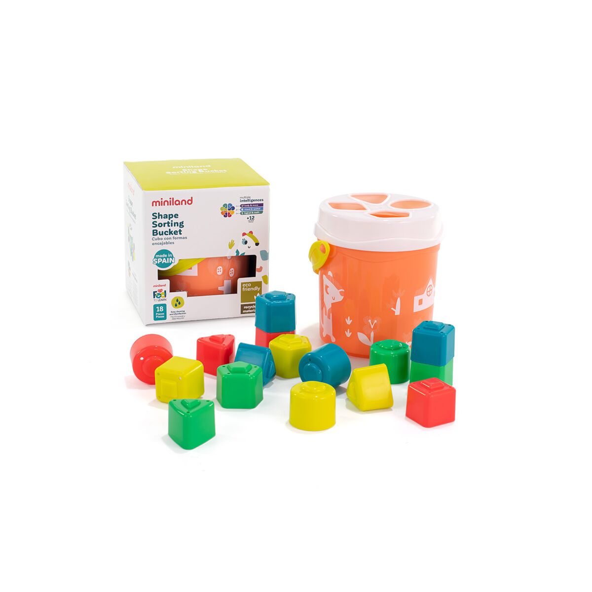Feel To Learn: Salmon Shape Sorting Bucket