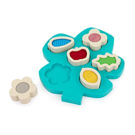Feel To Learn: Turquoise Shape Sorting Bucket