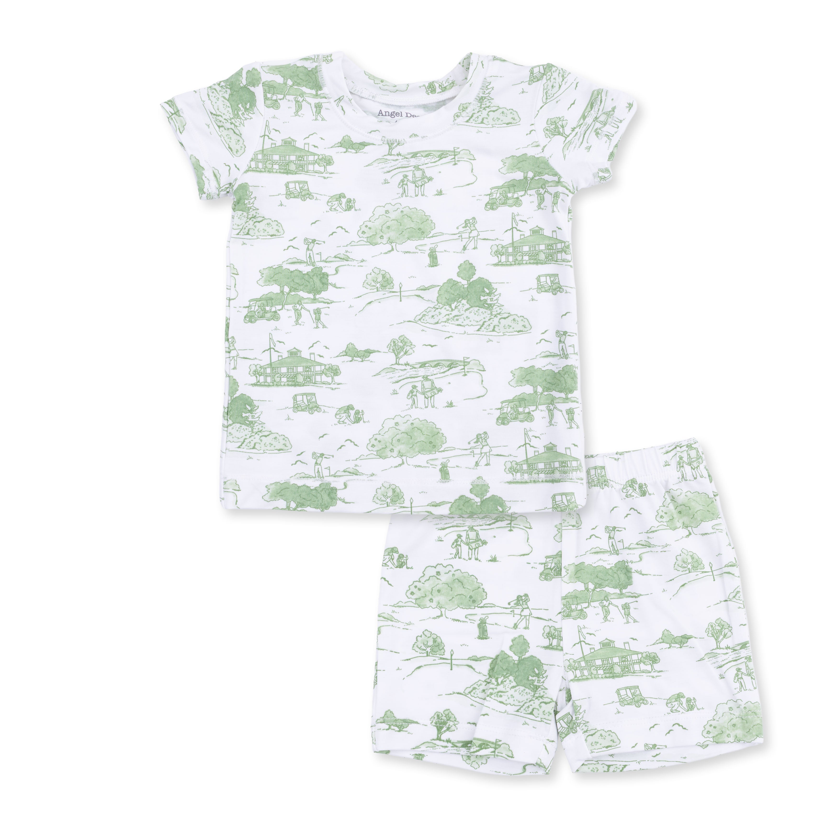 Golf Toile Green - Loungewear Short Set