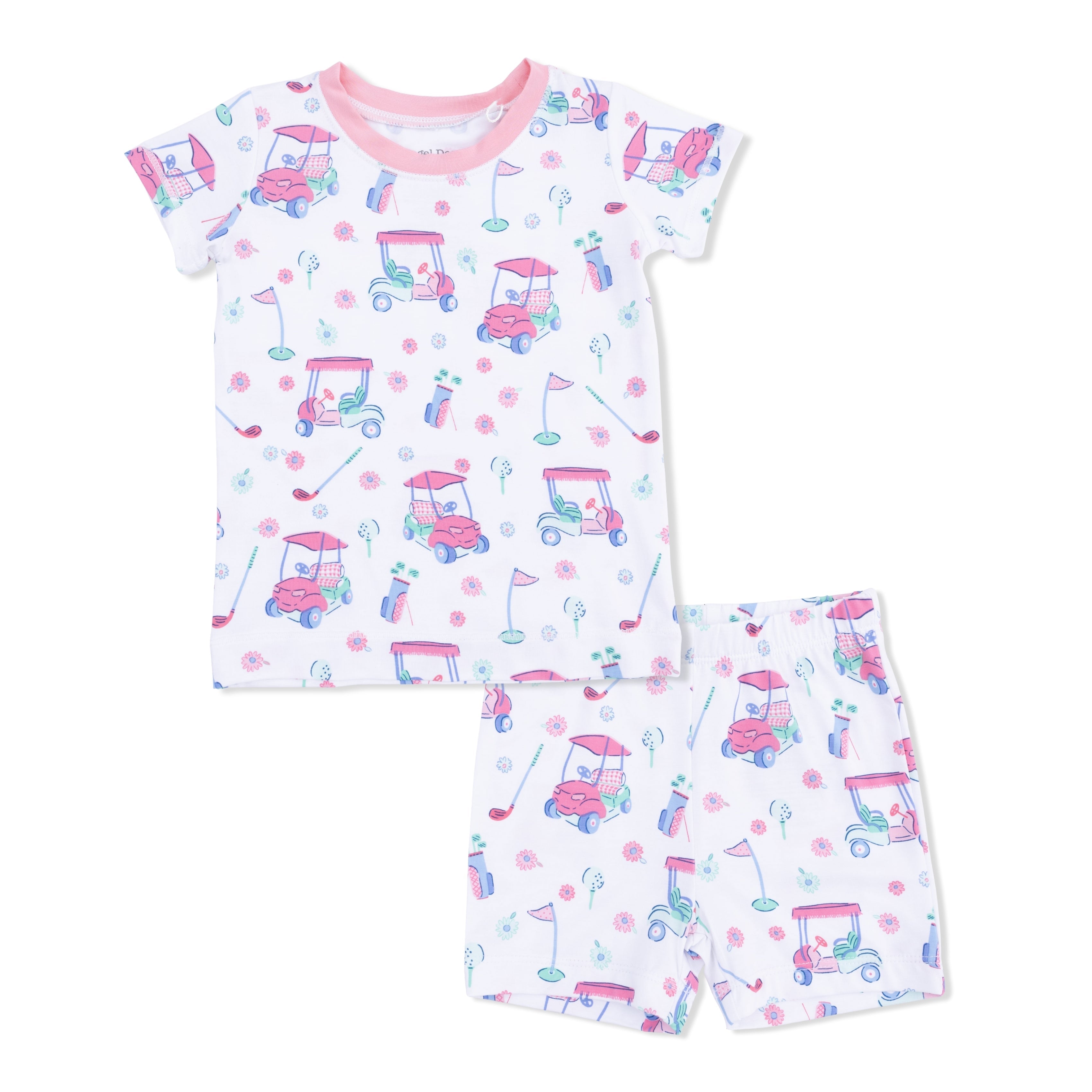 Golf Carts And Flowers - Loungewear Short Set