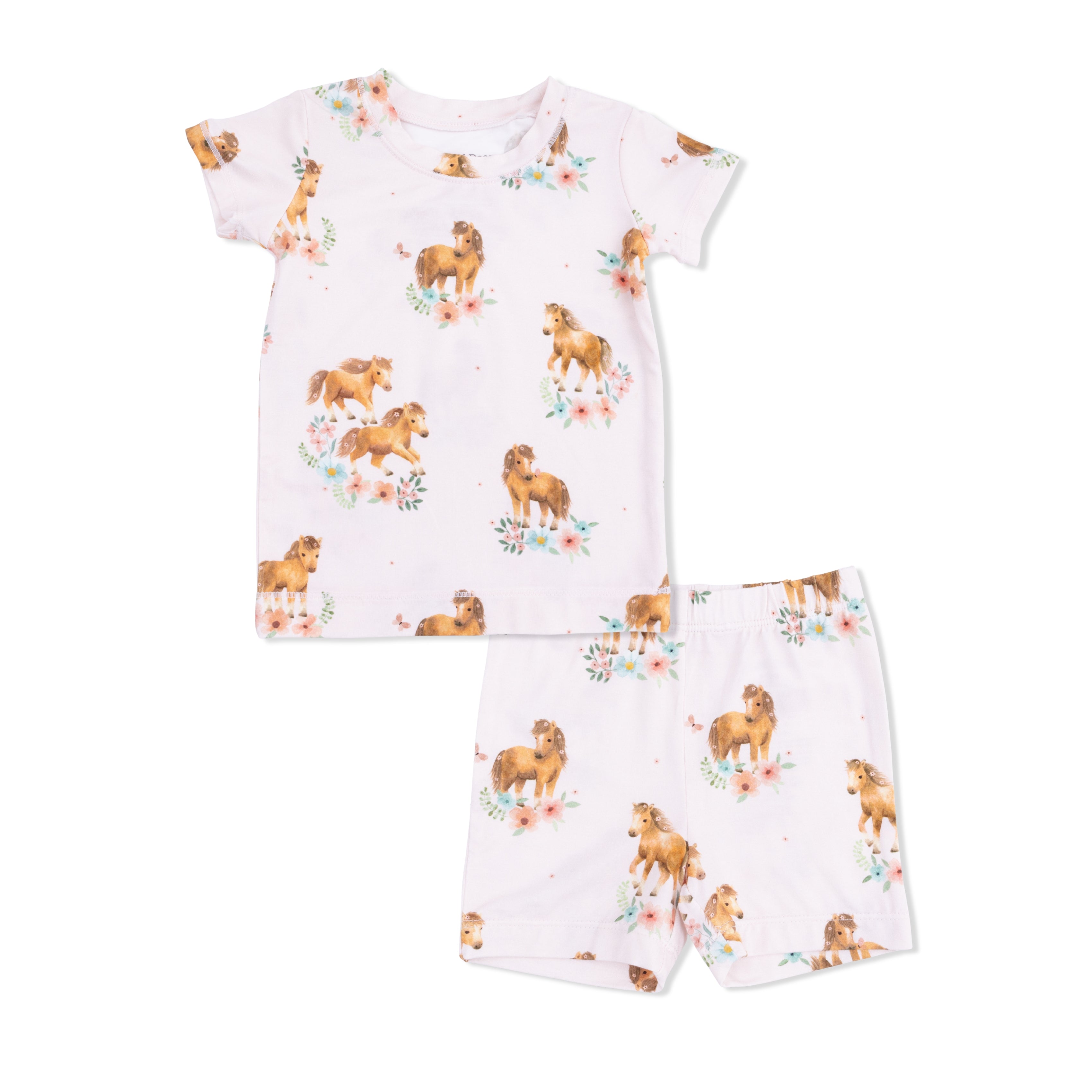 Pink Ponies - Loungewear Short Set