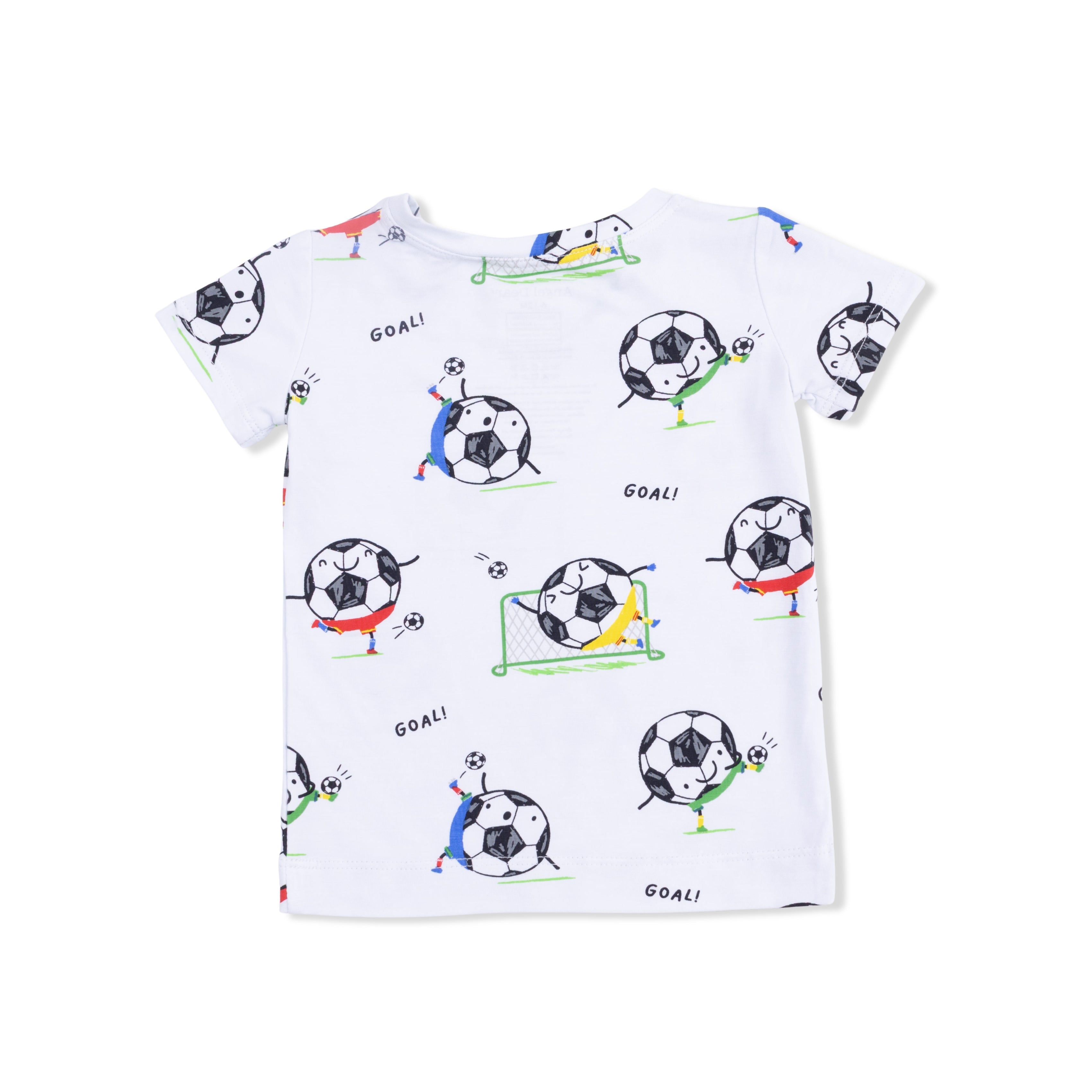 Soccer Balls Playing Soccer  Blue - Loungewear Short Set
