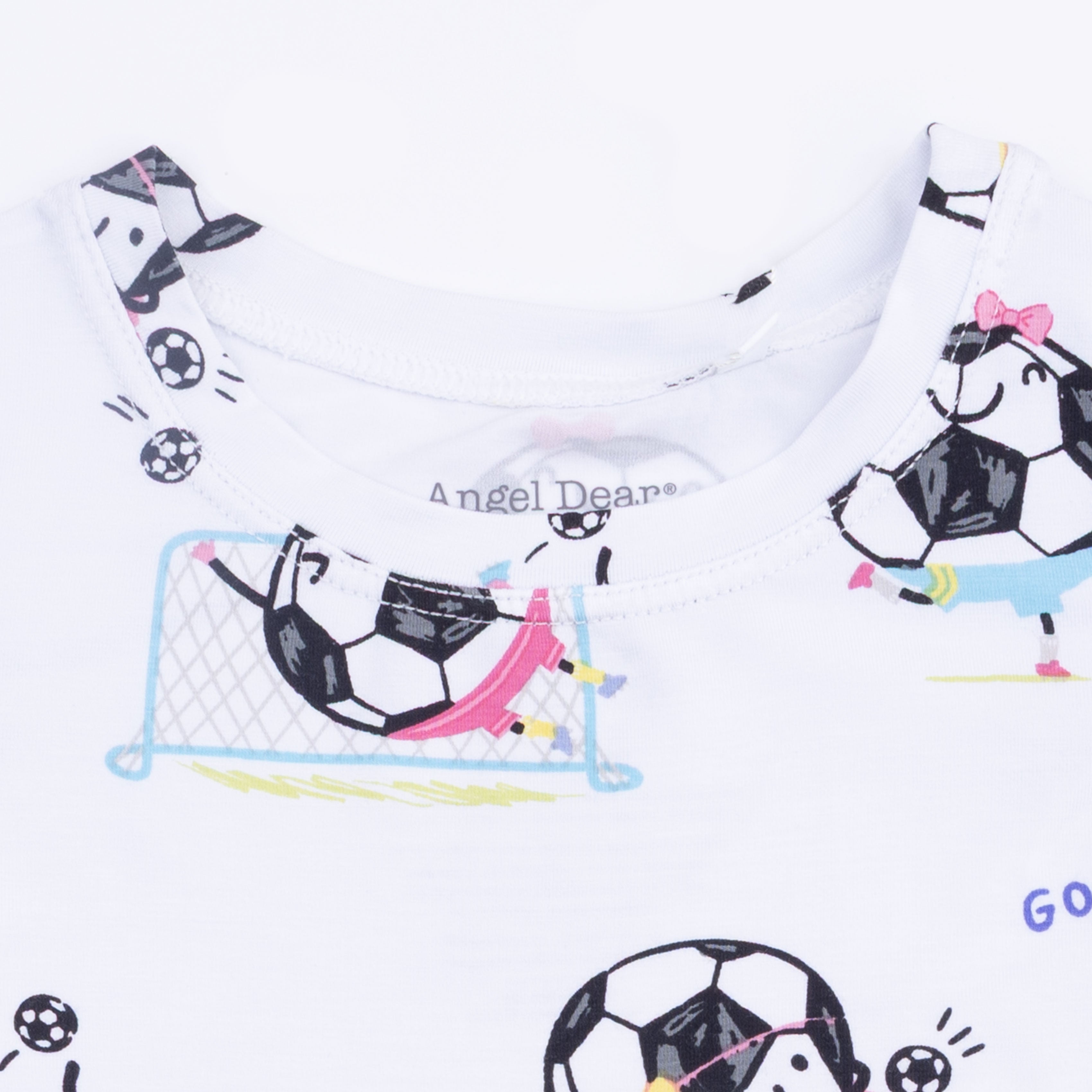 Soccer Balls Playing Soccer Pink - Loungewear Short Set