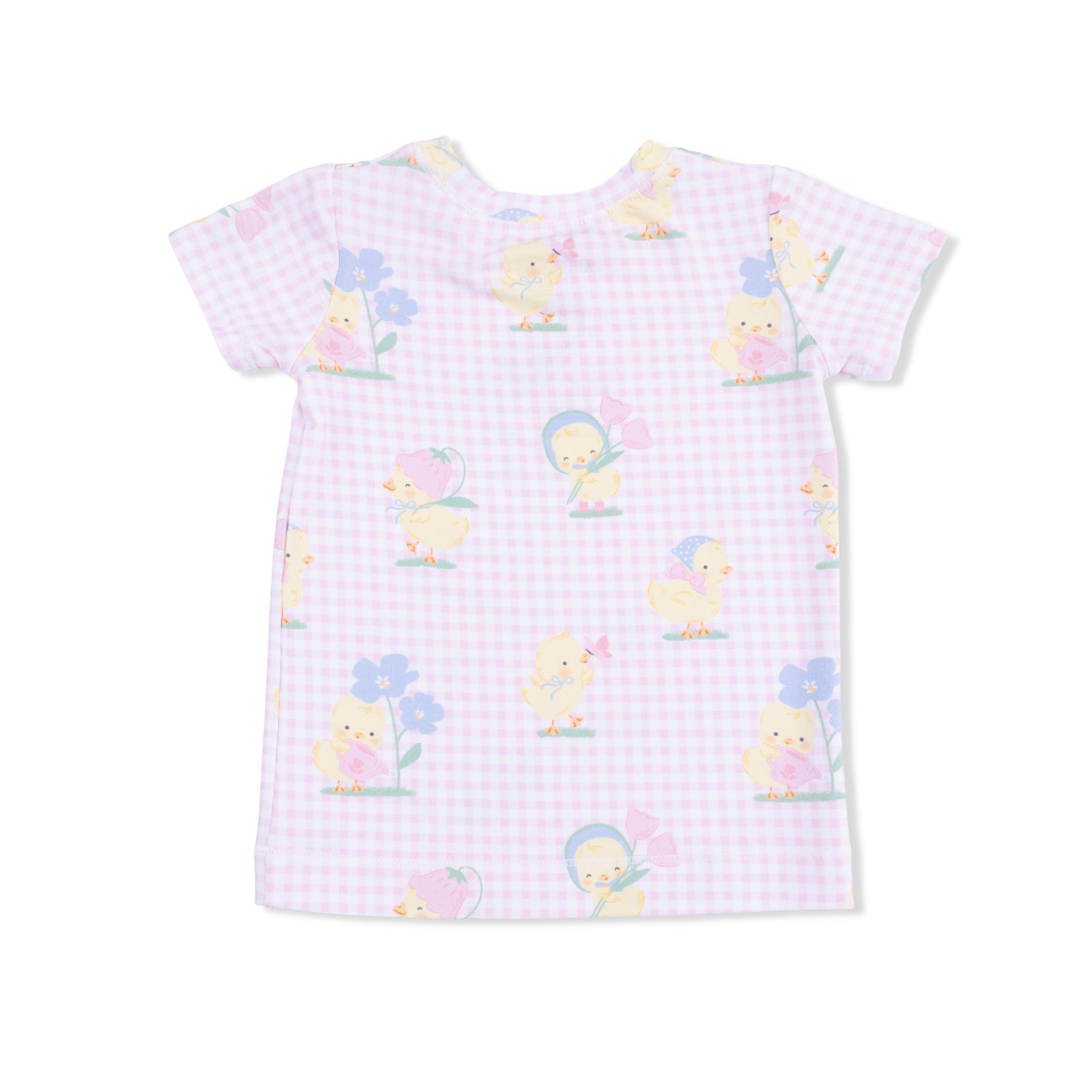 Vintage Spring Ducklings Pink - Loungewear Short Set