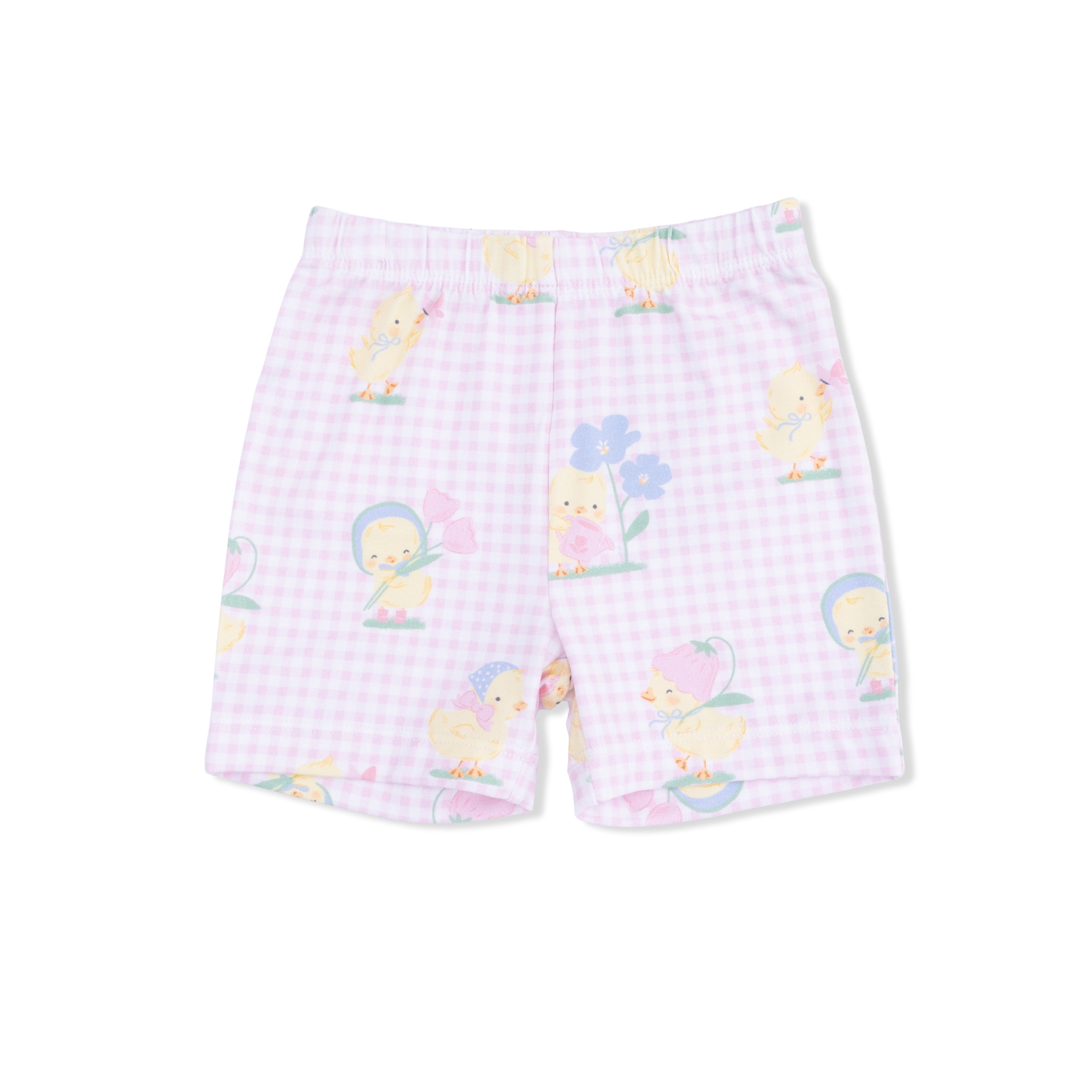 Vintage Spring Ducklings Pink - Loungewear Short Set