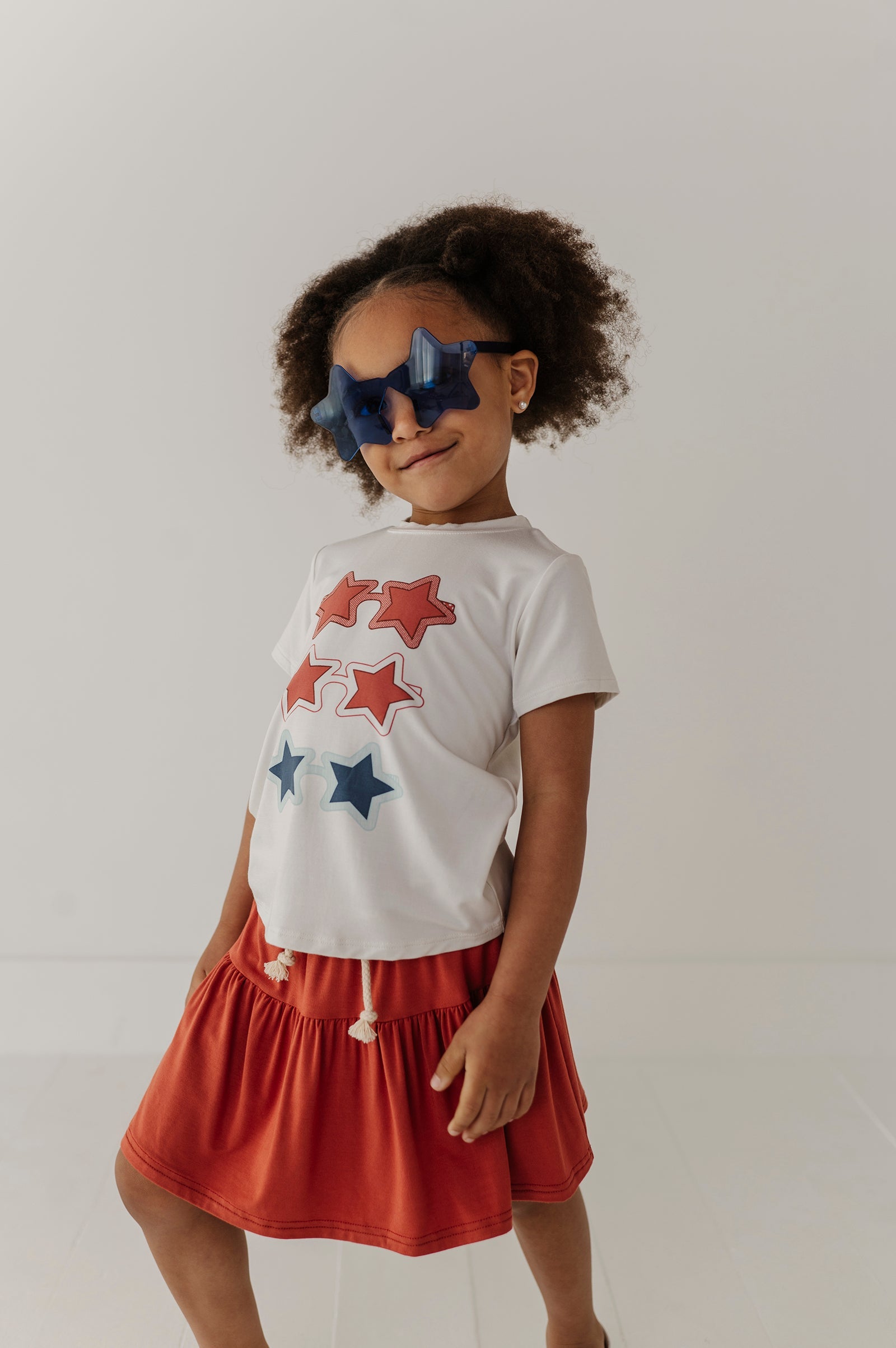 Girl's Short Sleeve Tee In Shades