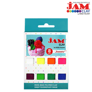 Polimer Clay, Set "sweets", 8x20g, Jam Clay, Rosa Talent