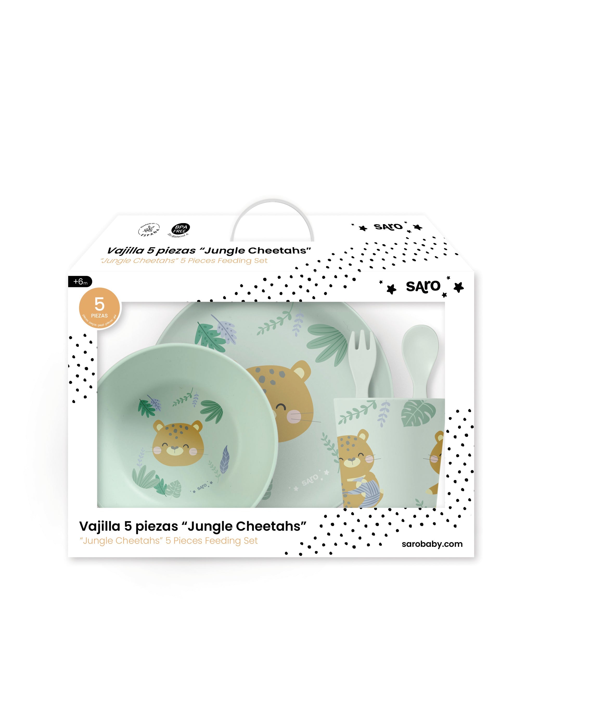 “Wild Dinos” 5 Piece Feeding Set