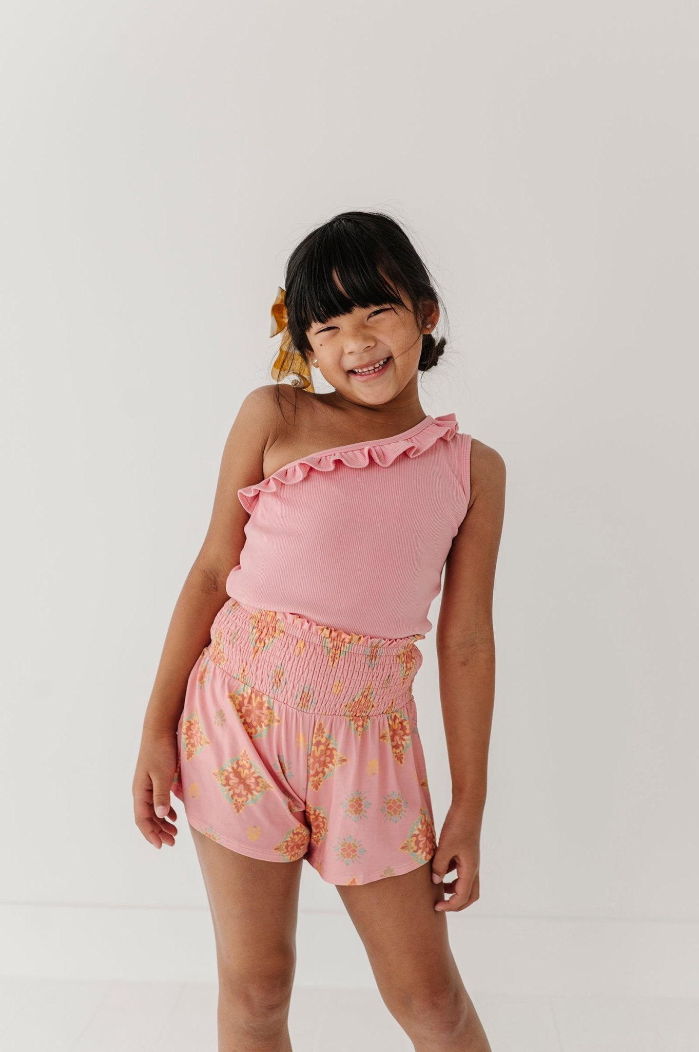One-shoulder Ribbed Tank